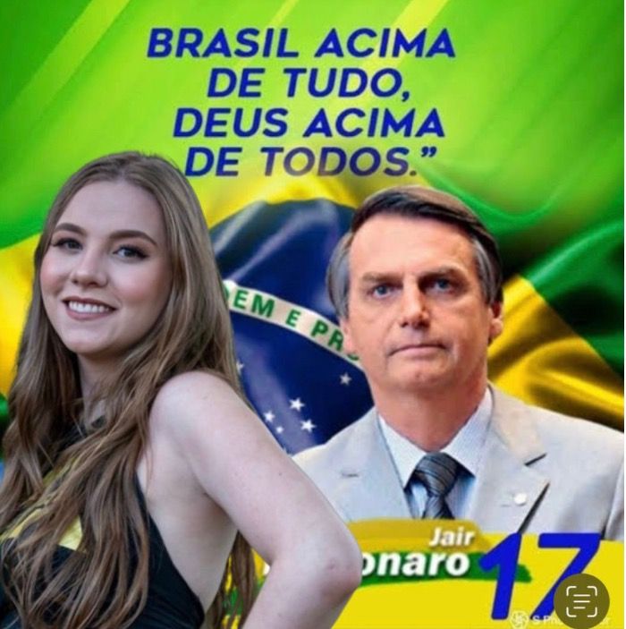 Beatriz Semprini declara voto em Bolsonaro e diz: “ Meu partido é o Brasil “