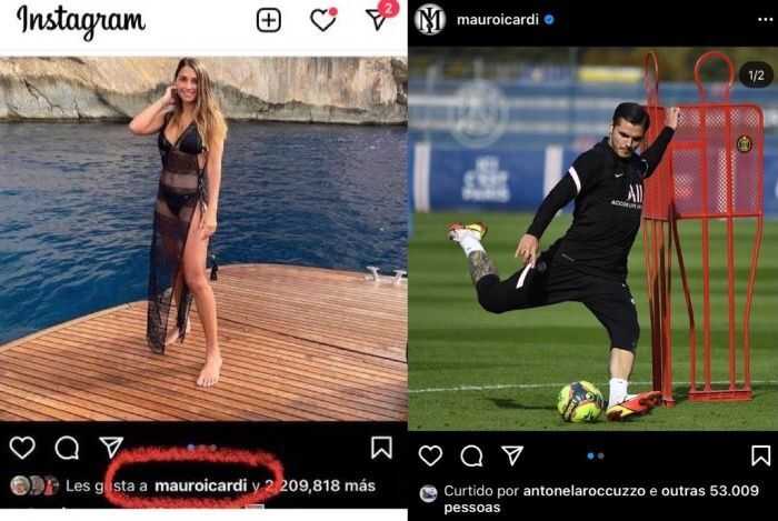 Esposa de Messi curte foto de Icardi e aumenta boatos de traição